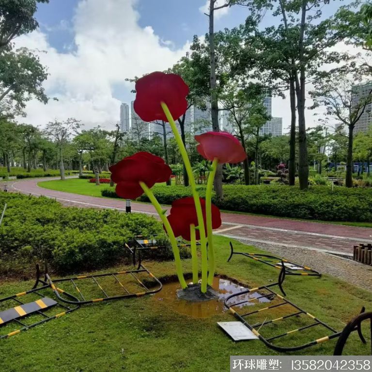 不锈钢仿真玫瑰花雕塑,公园花朵雕塑3 不锈钢仿真玫瑰花雕塑,公园花朵雕塑3